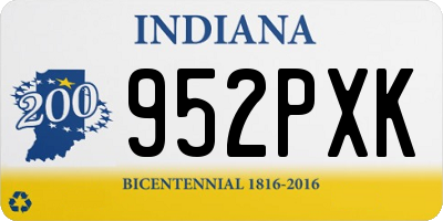 IN license plate 952PXK