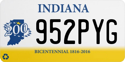 IN license plate 952PYG