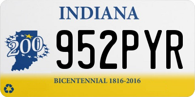 IN license plate 952PYR