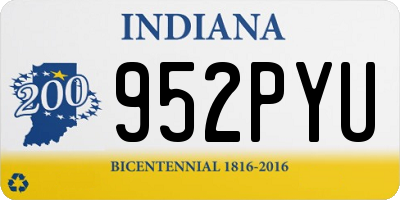 IN license plate 952PYU