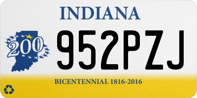 IN license plate 952PZJ