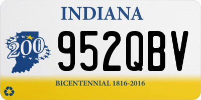 IN license plate 952QBV