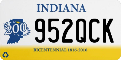 IN license plate 952QCK