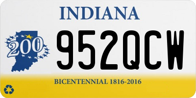 IN license plate 952QCW