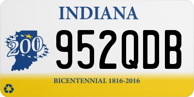 IN license plate 952QDB