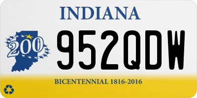 IN license plate 952QDW