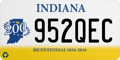 IN license plate 952QEC