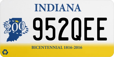 IN license plate 952QEE