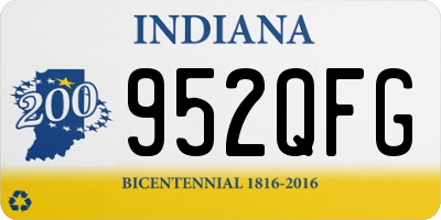 IN license plate 952QFG