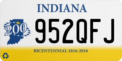 IN license plate 952QFJ