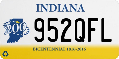 IN license plate 952QFL
