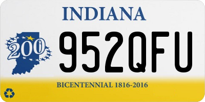 IN license plate 952QFU