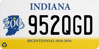 IN license plate 952QGD