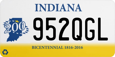 IN license plate 952QGL