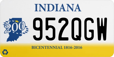 IN license plate 952QGW