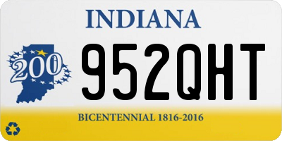 IN license plate 952QHT