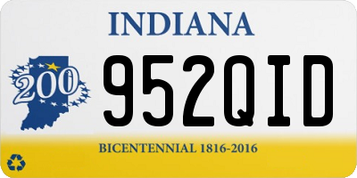 IN license plate 952QID