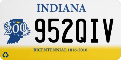 IN license plate 952QIV