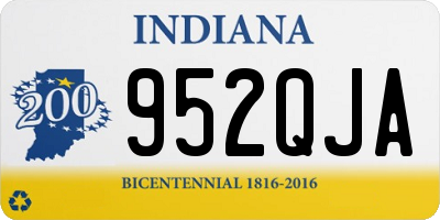 IN license plate 952QJA