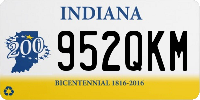 IN license plate 952QKM