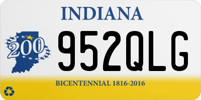 IN license plate 952QLG