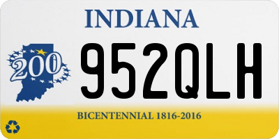 IN license plate 952QLH
