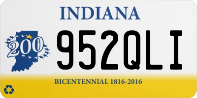 IN license plate 952QLI