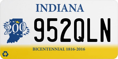 IN license plate 952QLN