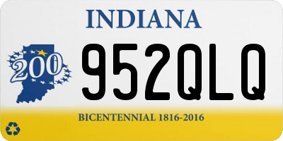 IN license plate 952QLQ