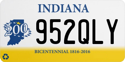 IN license plate 952QLY
