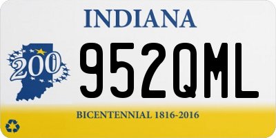 IN license plate 952QML