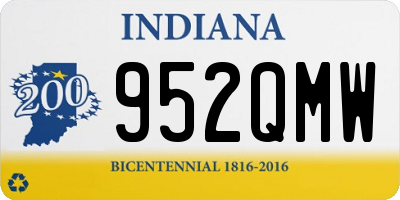 IN license plate 952QMW