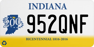 IN license plate 952QNF