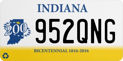 IN license plate 952QNG