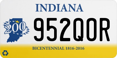 IN license plate 952QOR