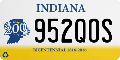 IN license plate 952QOS