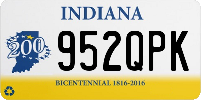 IN license plate 952QPK