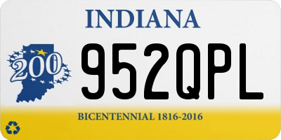IN license plate 952QPL