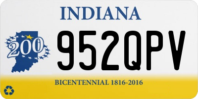 IN license plate 952QPV
