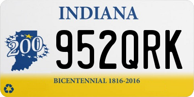 IN license plate 952QRK