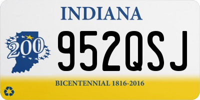 IN license plate 952QSJ