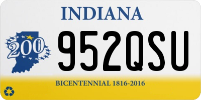 IN license plate 952QSU