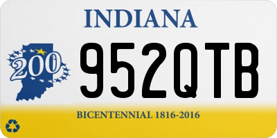 IN license plate 952QTB