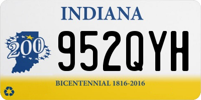 IN license plate 952QYH