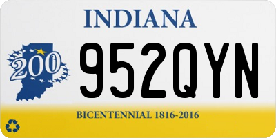 IN license plate 952QYN