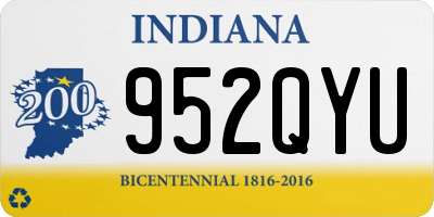 IN license plate 952QYU