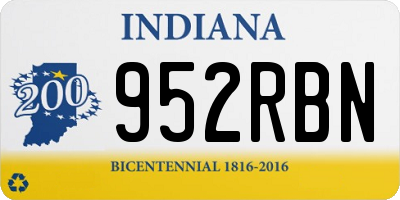 IN license plate 952RBN