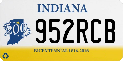 IN license plate 952RCB