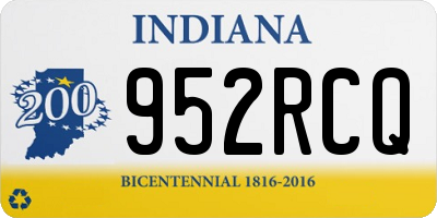 IN license plate 952RCQ