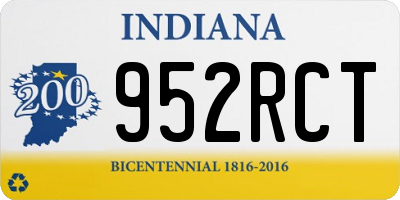 IN license plate 952RCT